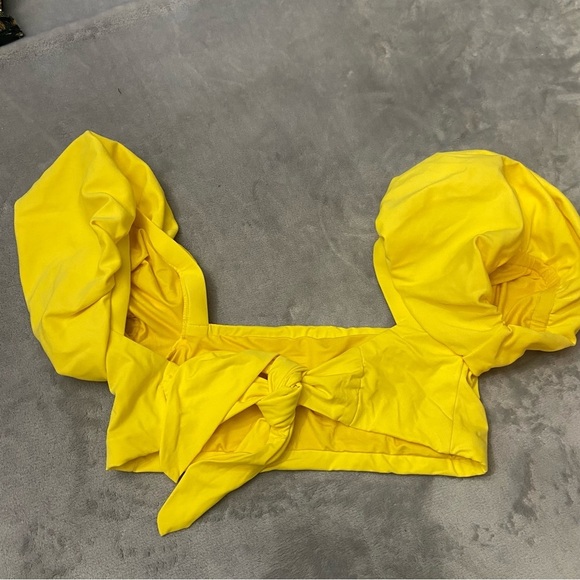 New! SET Agua Bendita Eileen Isabella Puff Sleeve Bikini 10922 12635 - Picture 6 of 13